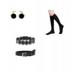 Karnevalový kostým – Wednesday Addams s doplnkami (120)